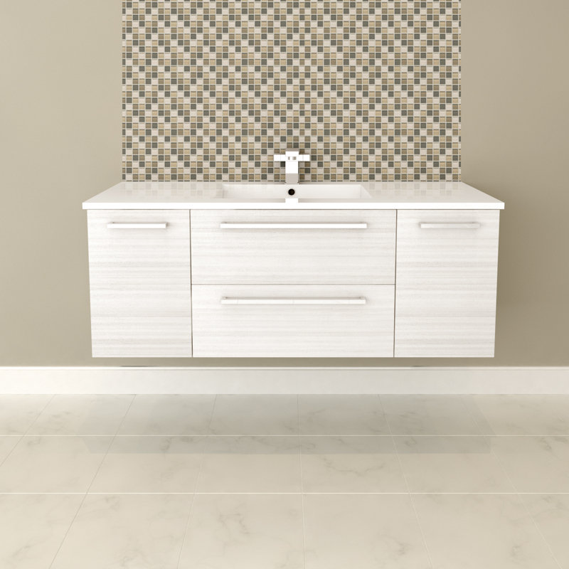 Silhouette Single Bathroom Vanity Set & Reviews AllModern